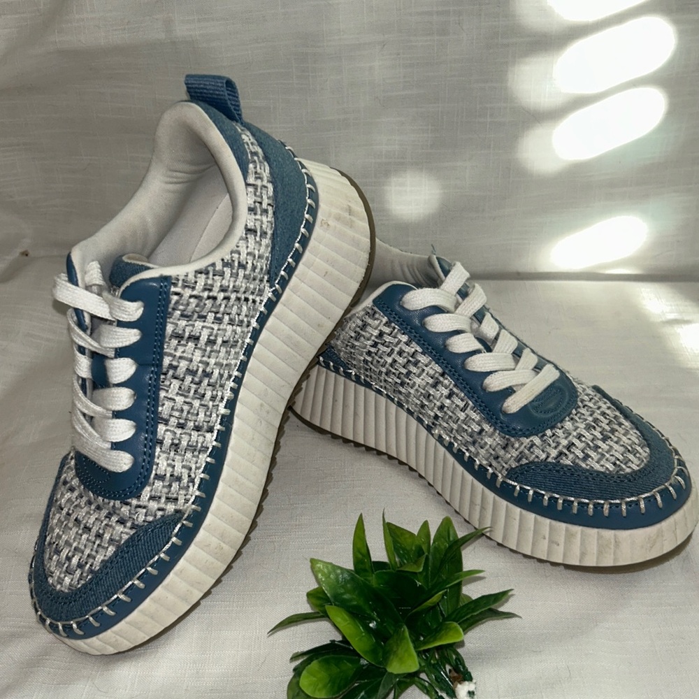 Universal Thread Sneakers Persephone Stylish Blue Denim